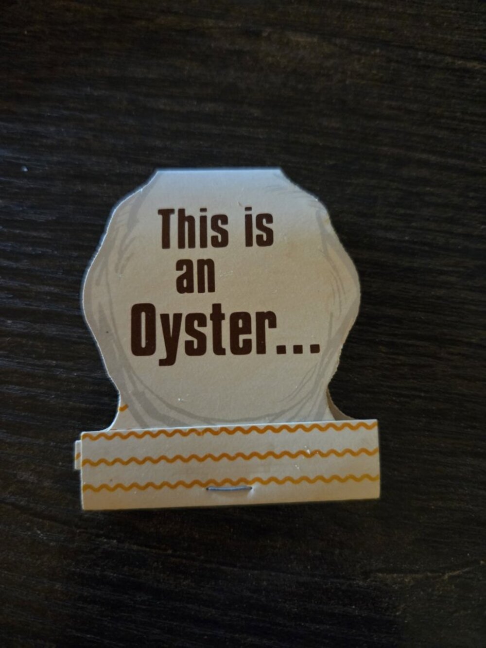 Vintage This is an Oyster Neil's Steak & Oyster House Matchbook Never Used Good